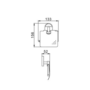 Держатель для туалетной бумаги Frap F1903 схема