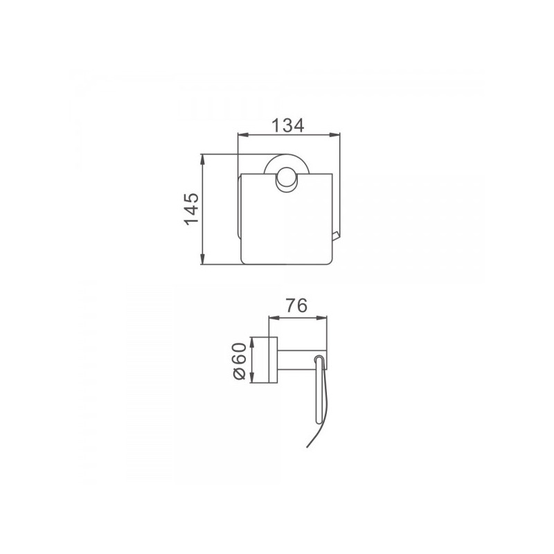Держатель для туалетной бумаги Frap F30203 схема