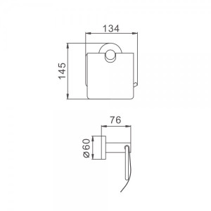 Держатель для туалетной бумаги Frap F30203 схема