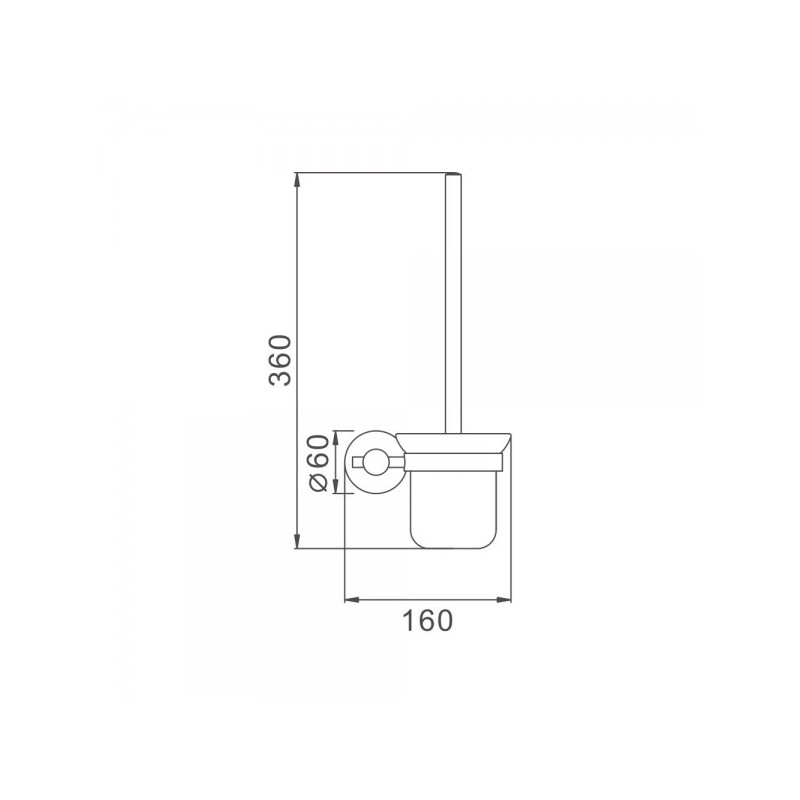 Ершик для унитаза Frap F30210  схема