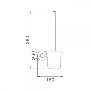 Ершик для унитаза Frap F30210  схема