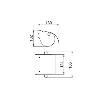 Держатель для туалетной бумаги Frap F501 схема