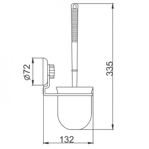Ершик для унитаза Frap F3910 схема