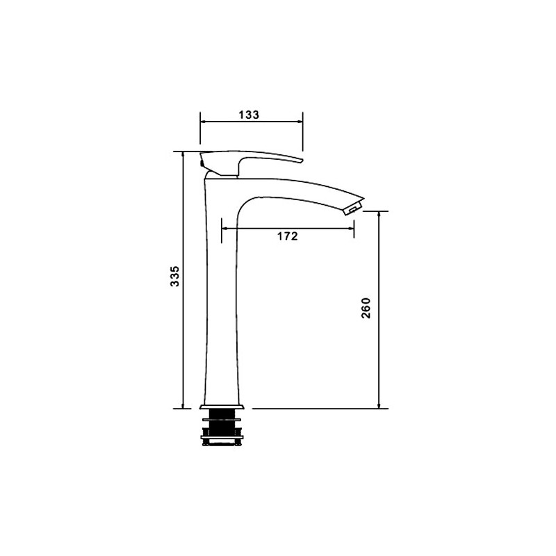 Смеситель Gappo Jacob G1007-18 белый/хром схема