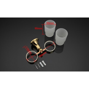 Набор стаканов для зубной щетки и пасты Gappo G1408 размеры