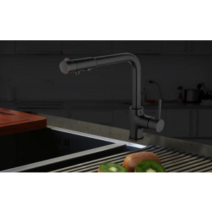 Смеситель Gappo G4390-10 черный в интерьере