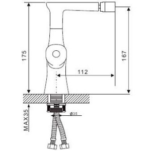 Смеситель Gappo Nera G5030 хром схема