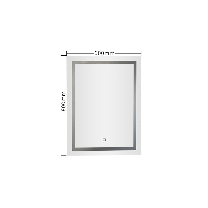 Зеркало Gappo G601 60x80 размеры