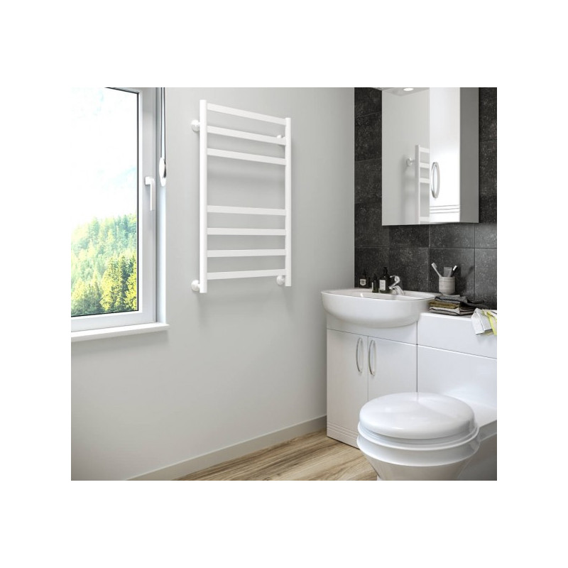 Полотенцесушитель Stinox Maxima 500x800 НП (1/2") белый матовый на стене