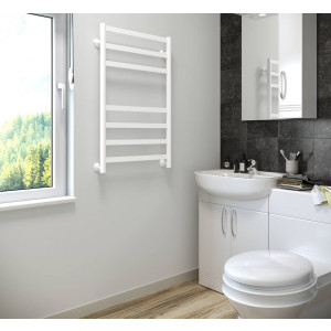 Полотенцесушитель Stinox Maxima 500x800 НП (1/2") белый матовый на стене