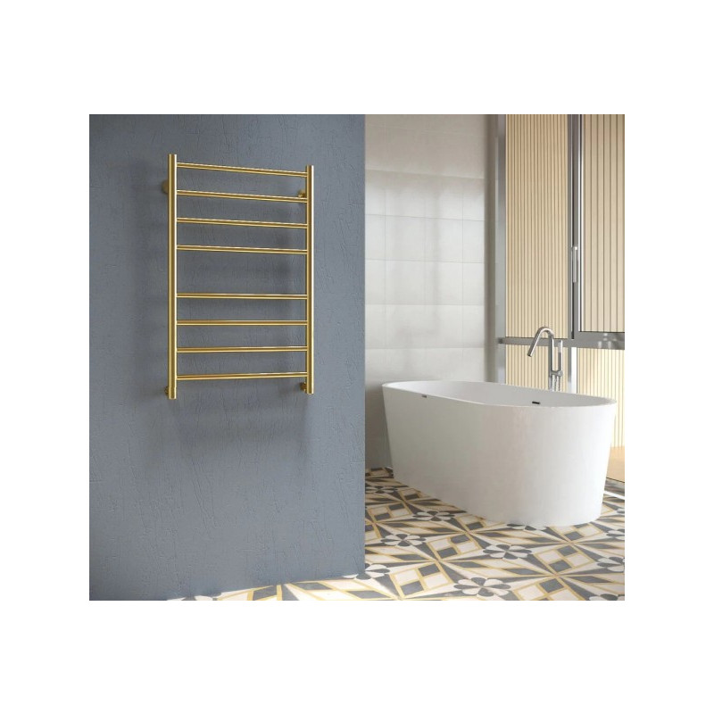 Полотенцесушитель Stinox Toscana 500x800 НП (1/2") золотой на стене