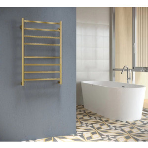 Полотенцесушитель Stinox Toscana 500x800 НП (1/2") золотой на стене