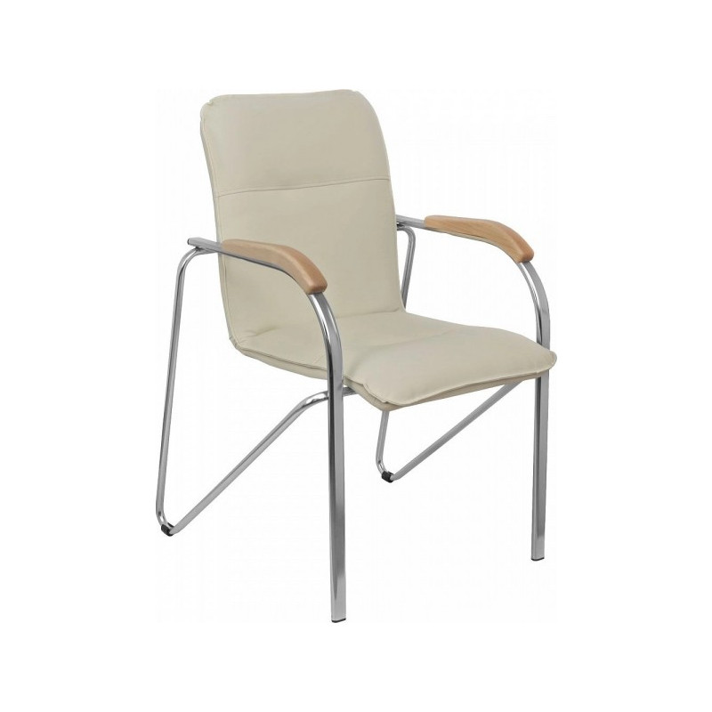 Стул офисный Геллер Samba Aks 1 дерево/кремовый