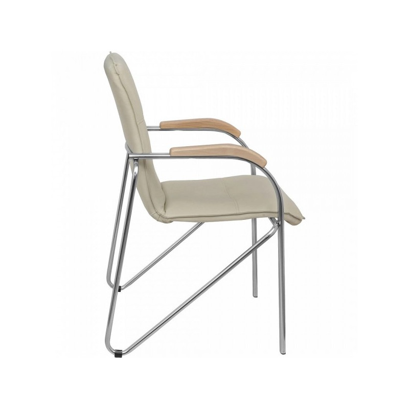 Стул офисный Геллер Samba Aks 1 дерево/кремовый ви