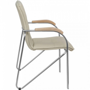 Стул офисный Геллер Samba Aks 1 дерево/кремовый ви