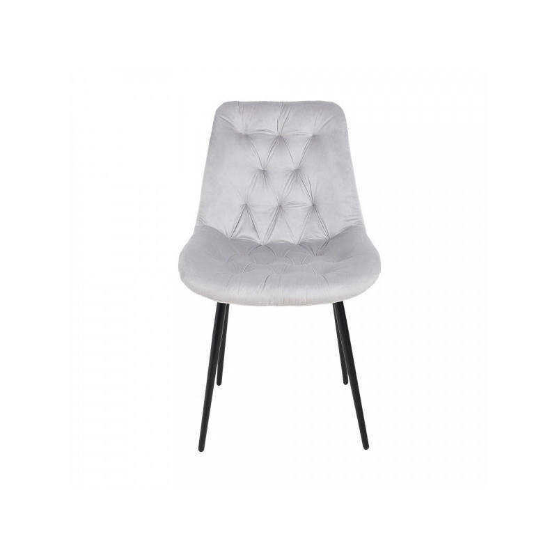 Стул Алвест AV 435 светло-серый/черный вид спереди