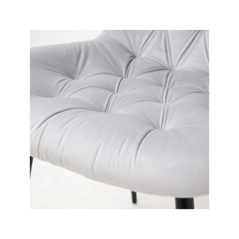 Стул Алвест AV 435 светло-серый/черный сиденье