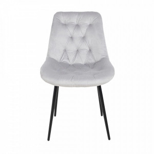 Стул Алвест AV 435 светло-серый/черный вид спереди