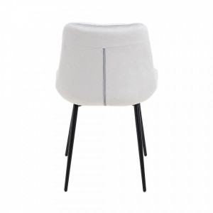 Стул Алвест AV 435 светло-серый/черный вид сзади