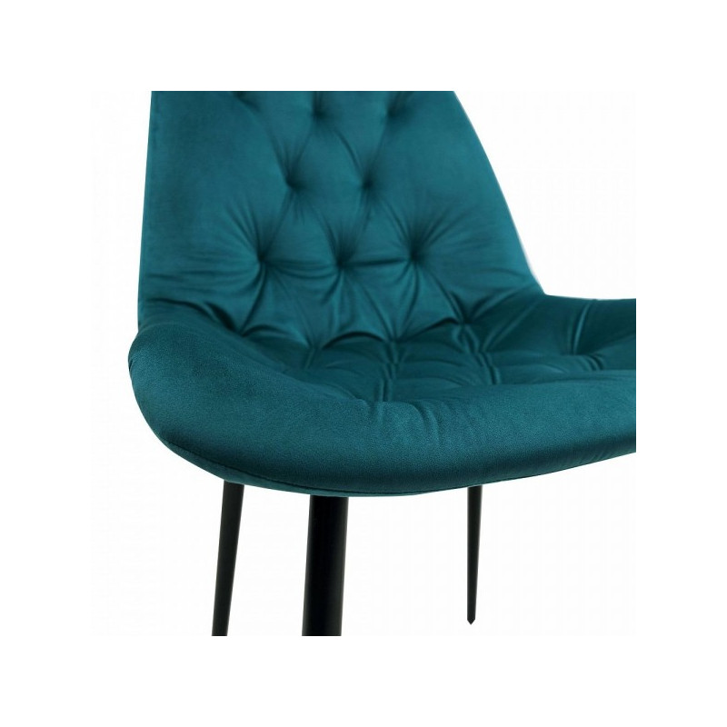 Стул Алвест AV 435 темно-бирюзовый/черный сиденье