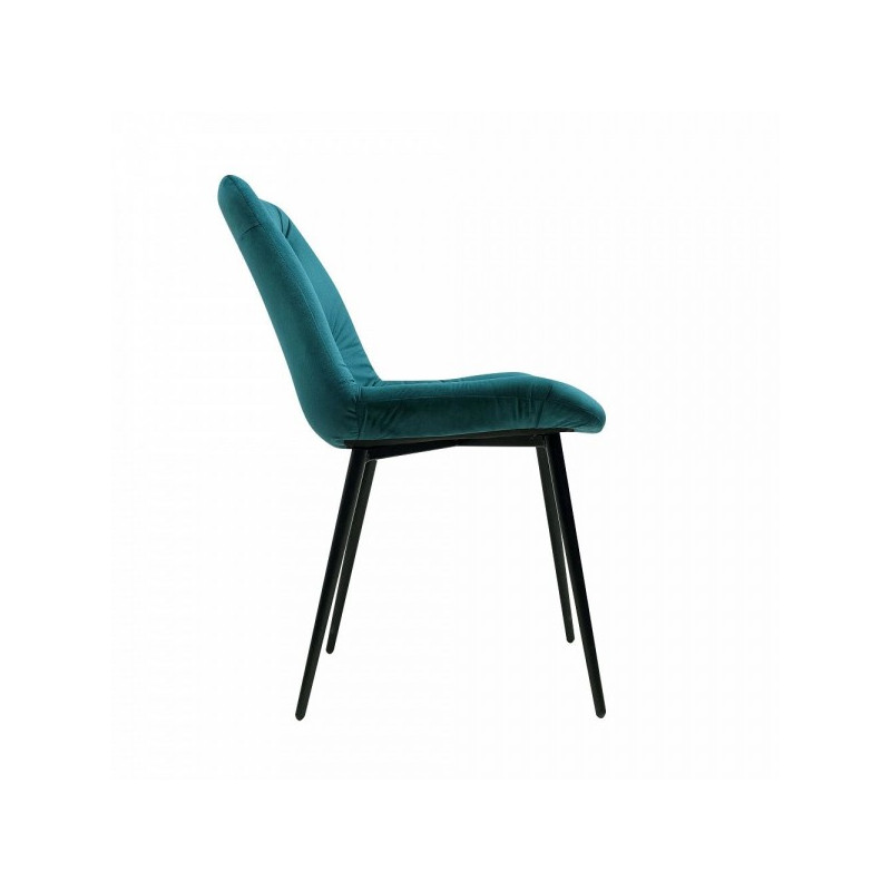 Стул Алвест AV 435 темно-бирюзовый/черный вид сбоку