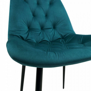 Стул Алвест AV 435 темно-бирюзовый/черный сиденье