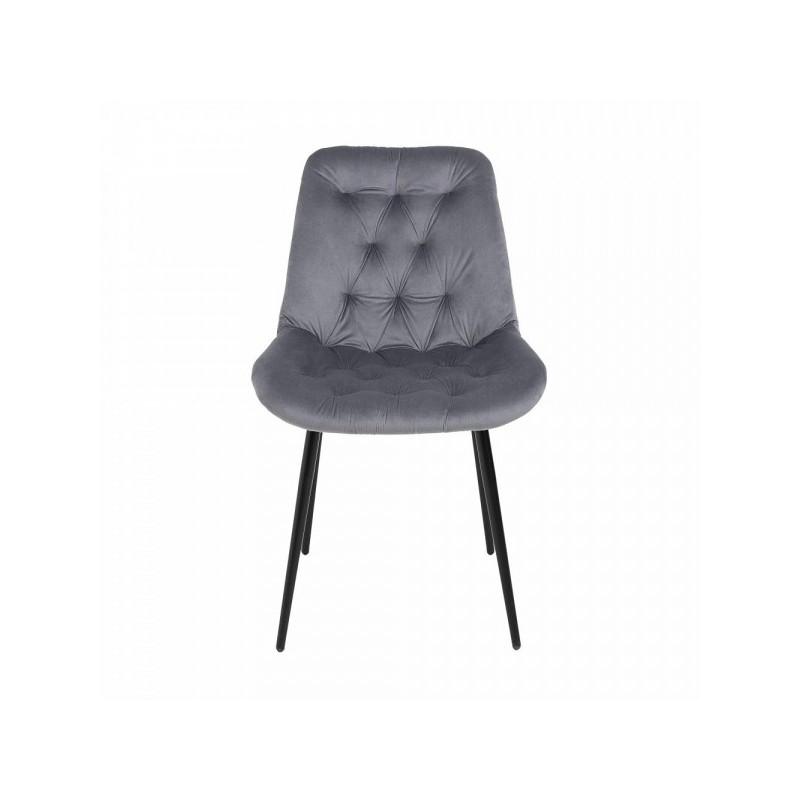 Стул Алвест AV 435 темно-серый/черный вид спереди