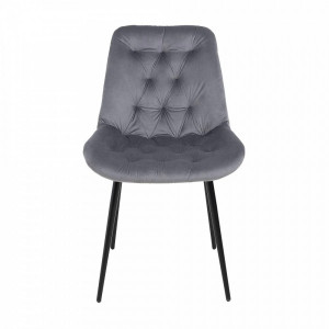 Стул Алвест AV 435 темно-серый/черный вид спереди