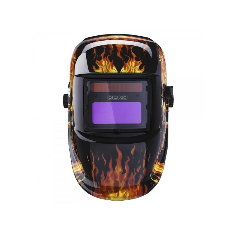 Сварочная маска Deko DKM Fire Premium вид спереди