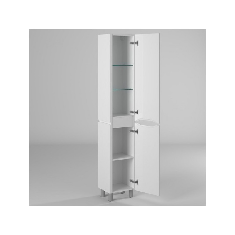 Шкаф-пенал Briz Милана 35 R 226 04-00035-00 02 БЕЛ вид внутри