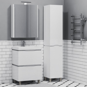 Шкаф-пенал Briz Милана 35 R 226 04-00035-00 02 БЕЛ в интерьере