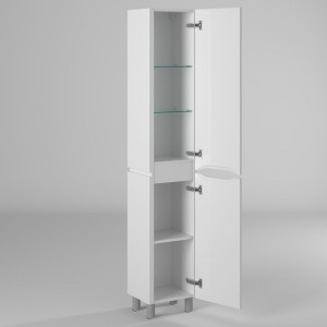 Шкаф-пенал Briz Милана 35 R 226 04-00035-00 02 БЕЛ вид внутри