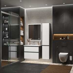 Шкаф-пенал Briz Бари 35 R 222 04-06035-00 02 ГРФ в интерьере