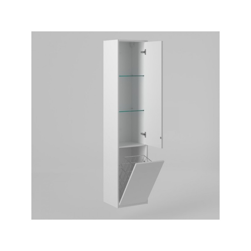 Шкаф-пенал Briz Монца 35 R 237 04-06к35-00 02 БЕЛ вид внутри