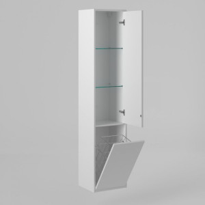 Шкаф-пенал Briz Монца 35 R 237 04-06к35-00 02 БЕЛ вид внутри