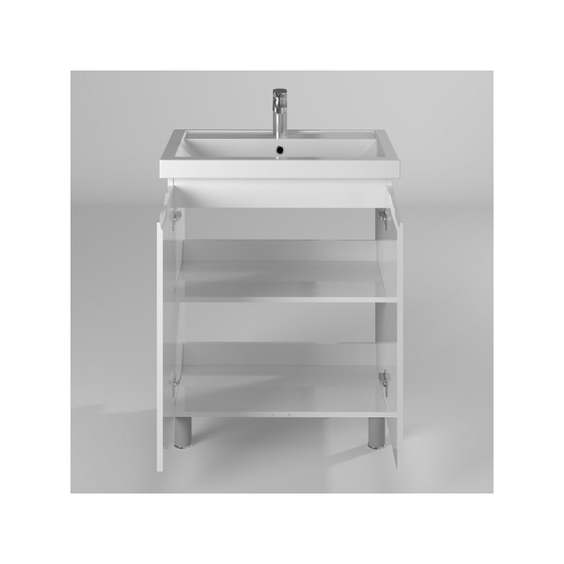 Тумба с умывальником Briz Мальта 70 365 03-02070-06 00 БЕЛ вид внутри