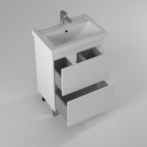 Тумба с умывальником Briz Риччи 60 360 03-08060-06 00 БЕЛ вид внутри