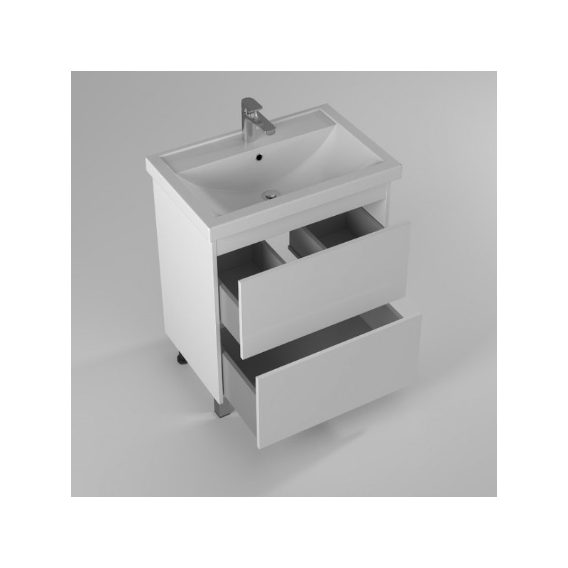 Тумба с умывальником Briz Риччи 70 360 03-08070-06 00 БЕЛ вид внутри