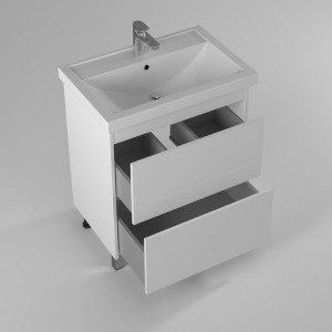 Тумба с умывальником Briz Риччи 70 360 03-08070-06 00 БЕЛ вид внутри