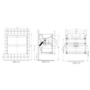 Тумба с умывальником Briz Берн 70 238 03-18070-15 00 ВЕЛ схема