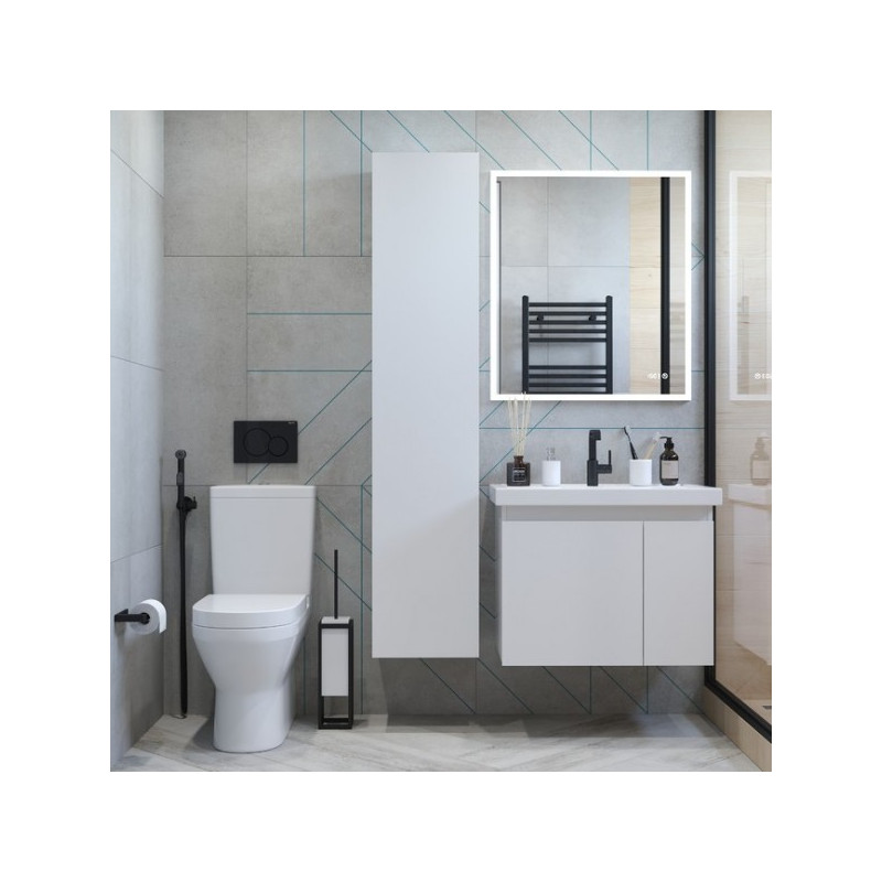 Тумба с умывальником Briz Бьелла 60 364 03-18060-06 00 БЕЛ в интерьере