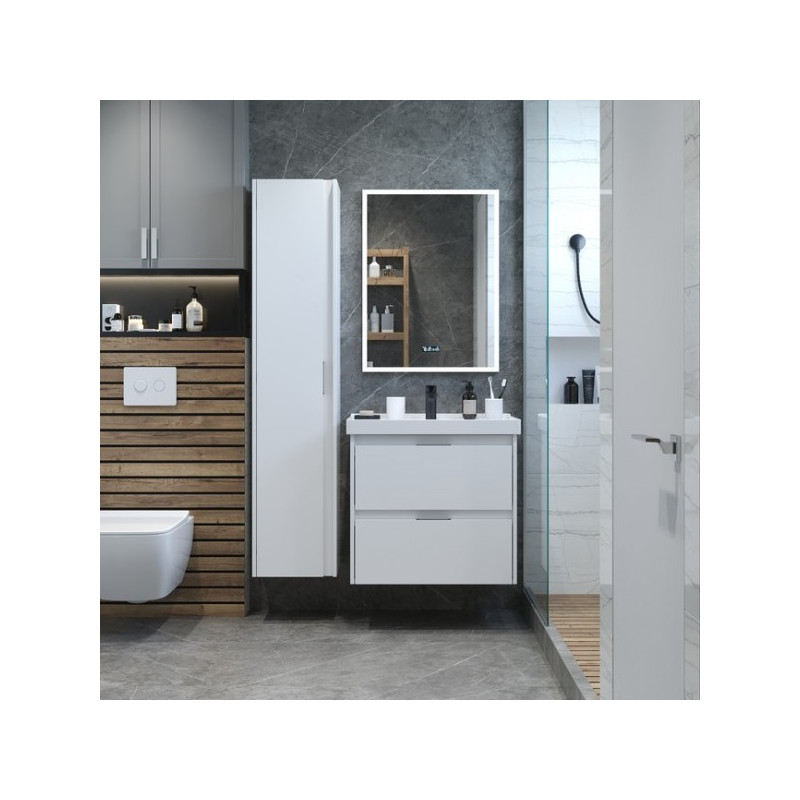 Тумба с умывальником Briz Вена 60 239 03-18060-15 00 БЕЛ в интерьере