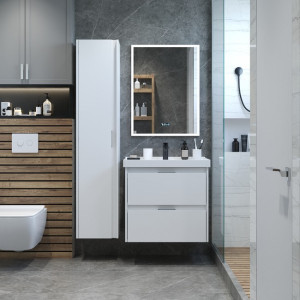 Тумба с умывальником Briz Вена 60 239 03-18060-15 00 БЕЛ в интерьере