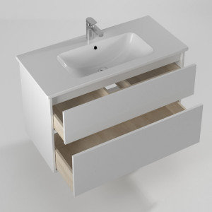 Тумба с умывальником Briz Монца 100 237 03-18100-11 00 БЕЛ вид внутри