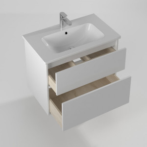 Тумба с умывальником Briz Монца 80 237 03-18080-11 00 БЕЛ вид внутри