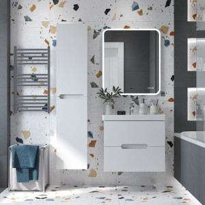 Тумба с умывальником Briz Пола 70 236 03-18070-15 00 БЕЛ в интерьере