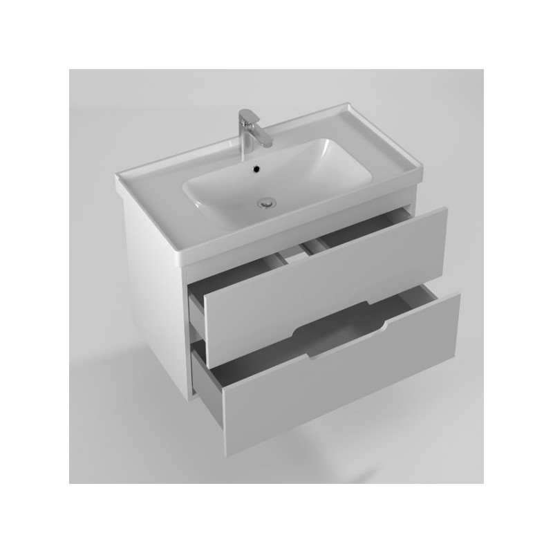 Тумба с умывальником Briz Пола 90 236 03-18090-15 00 БЕЛ вид внутри