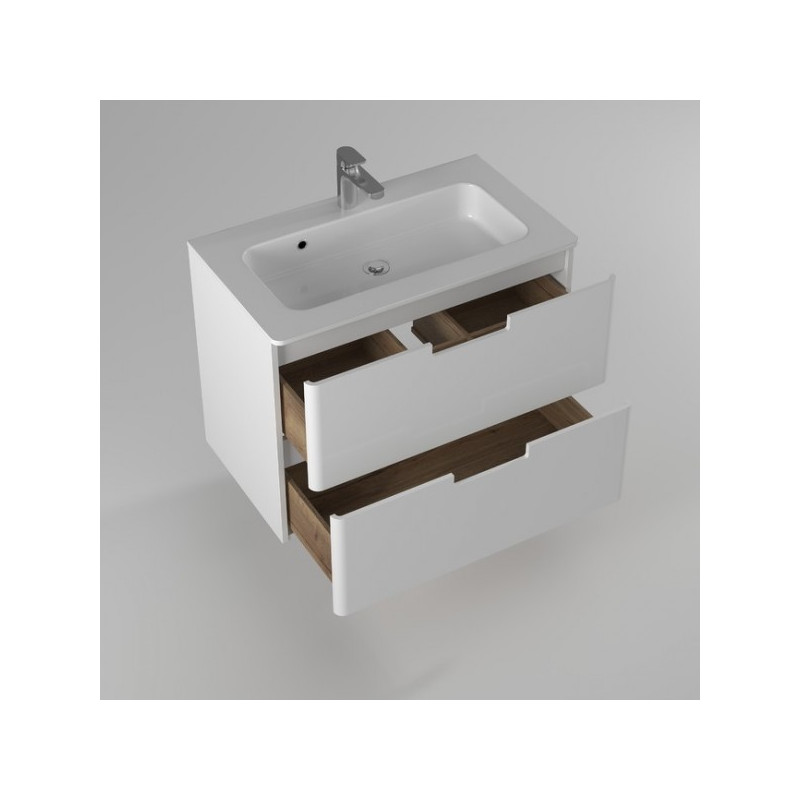 Тумба с умывальником Briz Прато 80 240 03-18080-16 00 БЕЛ вид внутри