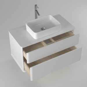 Тумба с умывальником Briz Рим 100 233 03-18100-00 00 БЕЛ вид внутри