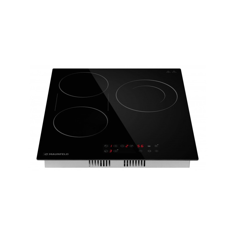 Электрическая варочная панель Maunfeld CVCE453BDBK Black вид спереди